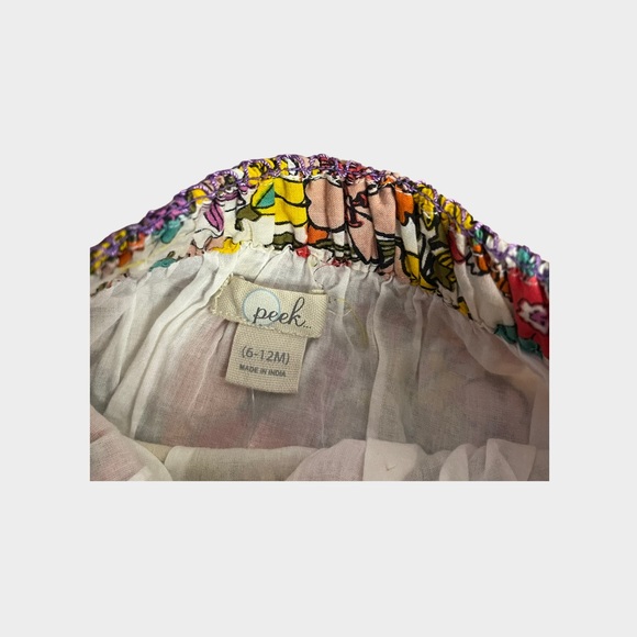 Peek Floral Mixed Print Smocked Skirt - Picture 3 of 5